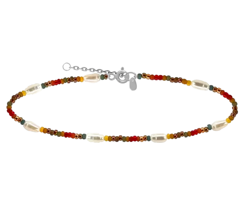 ZILIA Symbol Design Pearl Strieborný náramok