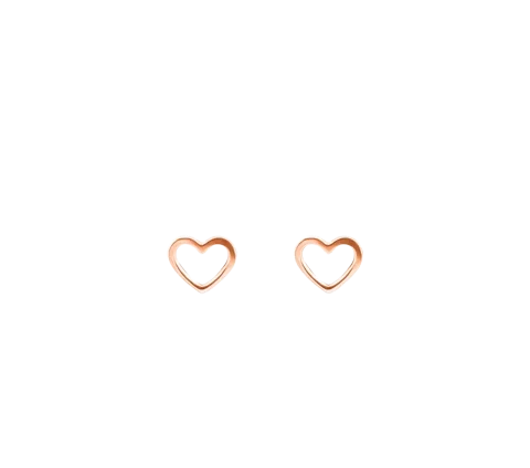 ZILIA Baby Heart Contour Zlaté Náušnice