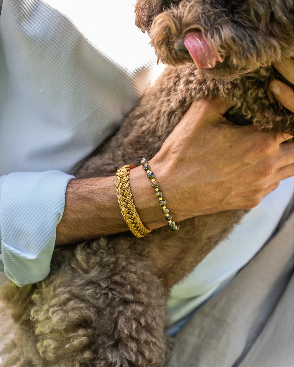 ZILIA Tiger Flame Men Mineral Náramok