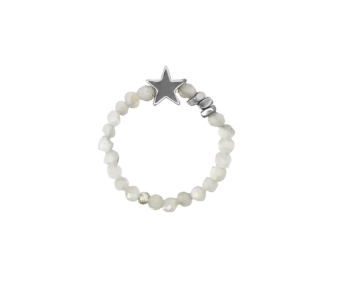 ZILIA Moonstone Star Mineral Členkový náramok