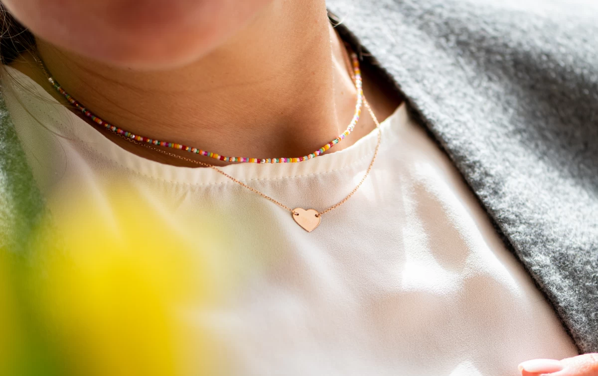 Náhrdelník zo striebra so srdcom