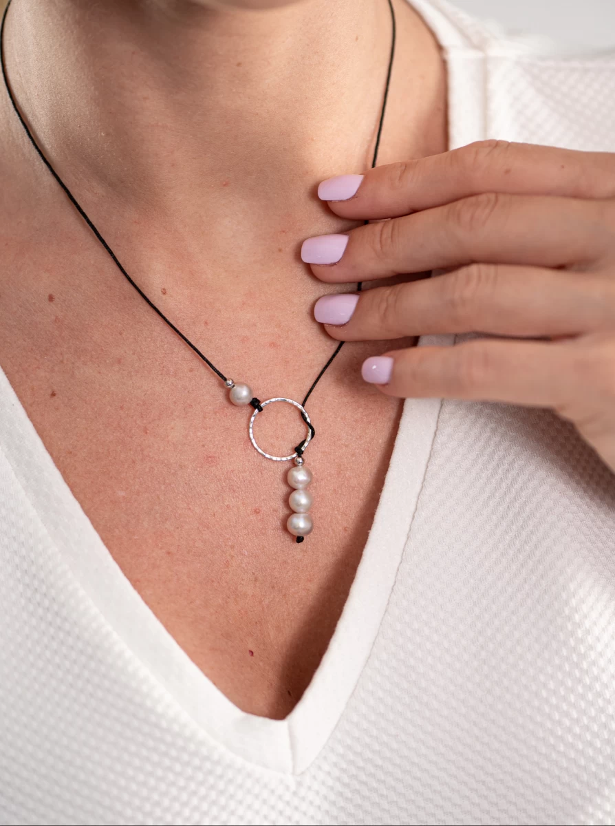 ZILIA Loop Strieborná 925 Thread Náhrdelník