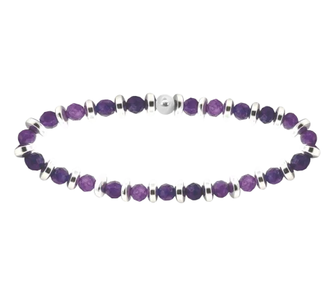 ZILIA Leyla Amethyst Strieborný náramok