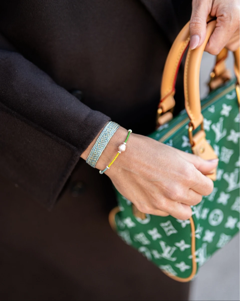 ZILIA Green Serenity Strieborný náramok