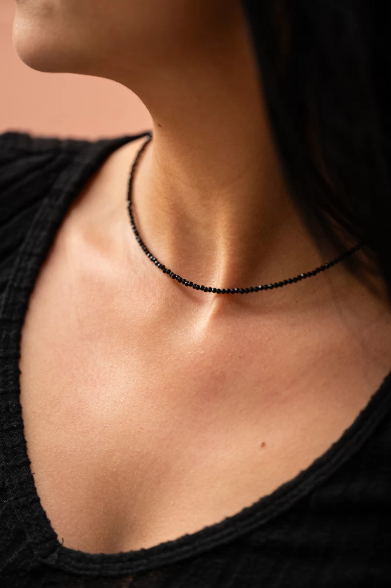 ZILIA Gemstone Spinell Strieborný náhrdelník