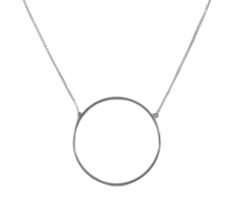 ZILIA Big Circle Strieborný náhrdelník