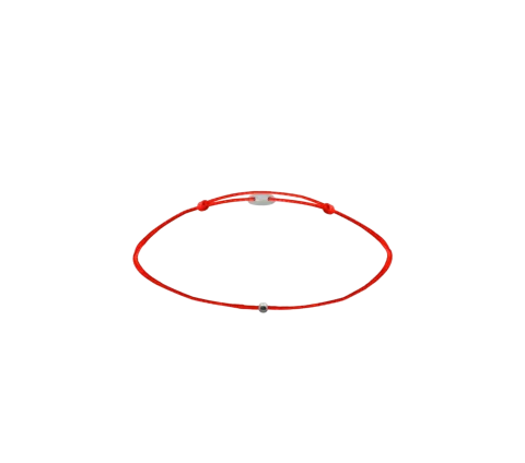 ZILIA Red Protective Baby Strieborná 925 Thread Náramok