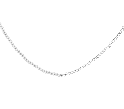 ZILIA Saona Heart Pearl Strieborný náhrdelník