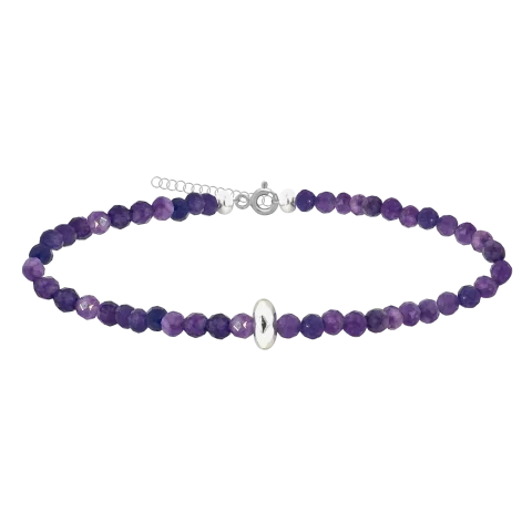 ZILIA Gemstone Amethyst Strieborná 925 Mineral Náramok