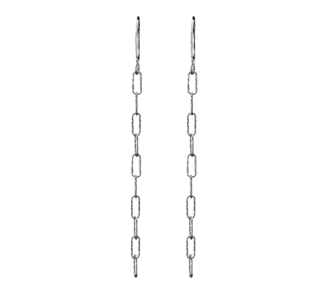 ZILIA Paperclip Strieborné Náušnice