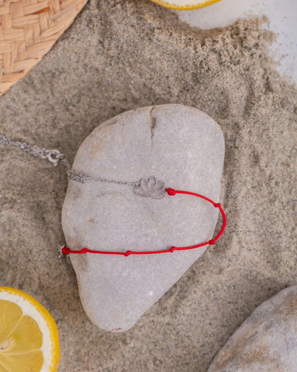 Lotus Kabbala Ružové Zlato 14K Náramok na členok