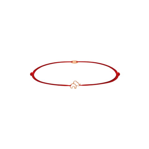 ZILIA Elephant Contour Baby Zlatá 14K Thread Náramok