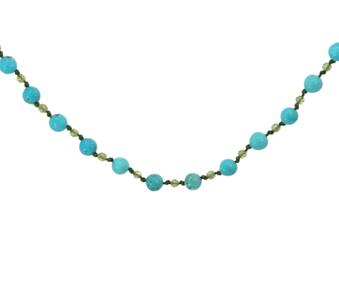 ZILIA Twist Turquiose Strieborný náhrdelník