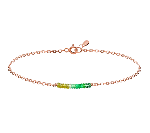 ZILIA Rayfield Sapphire Emerald Zlatý náramok