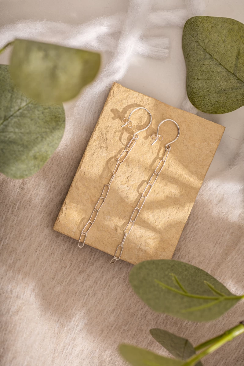 ZILIA Paperclip Strieborné Náušnice