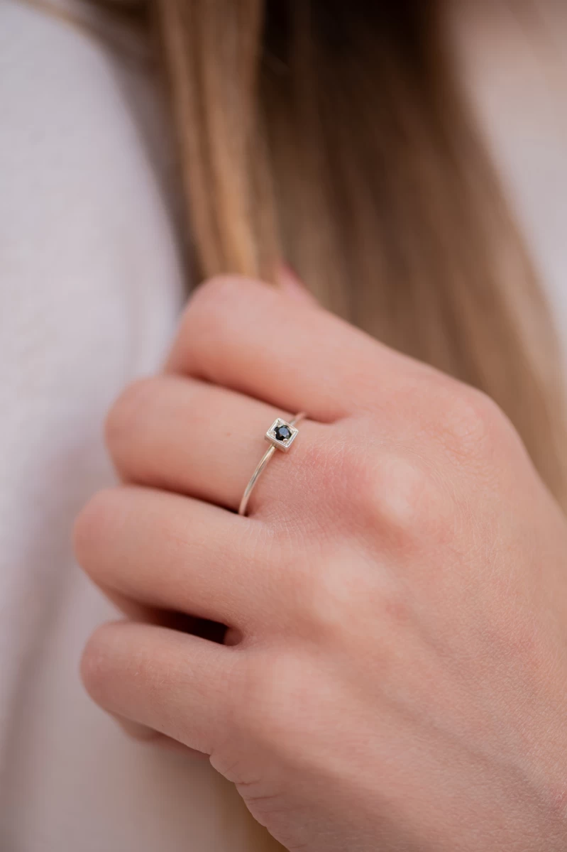 ZILIA Chloee 1 Black Zlatý prsteň