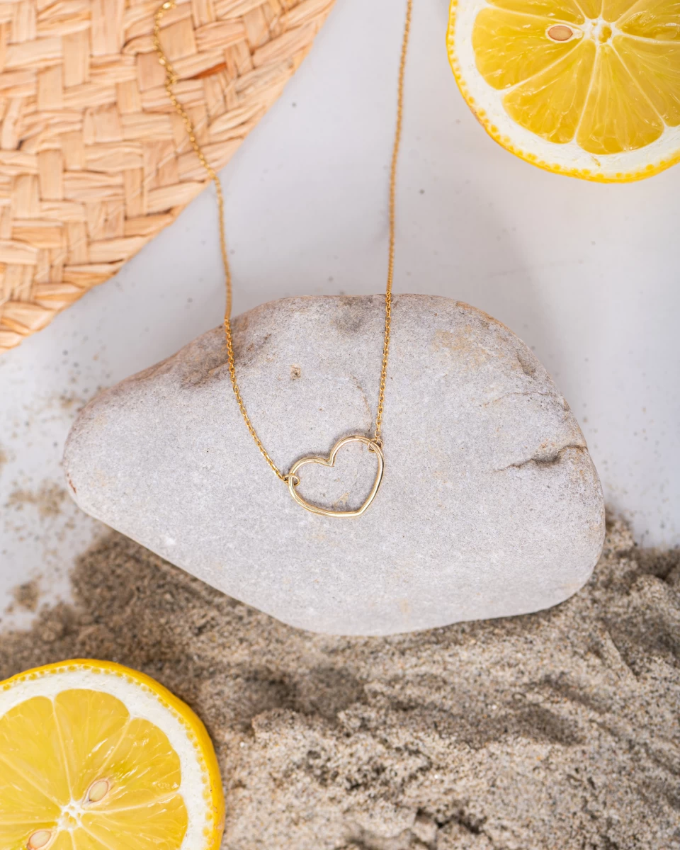 ZILIA Contour Heart Strieborný náhrdelník