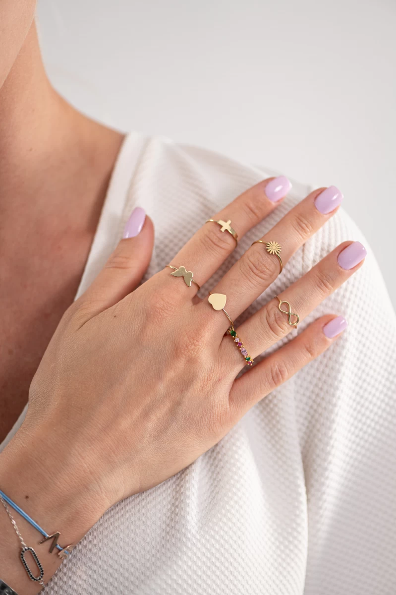 ZILIA Rainbow Strieborný prsteň