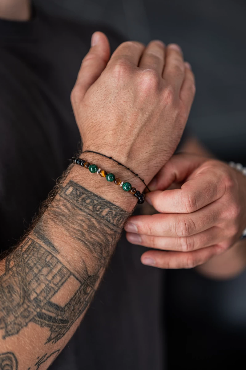 925 Náramok ZILIA Men Force Mineral