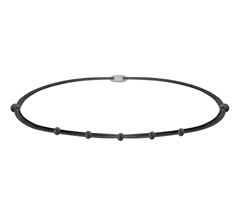 ZILIA Black 7 Knots Thread Náramok