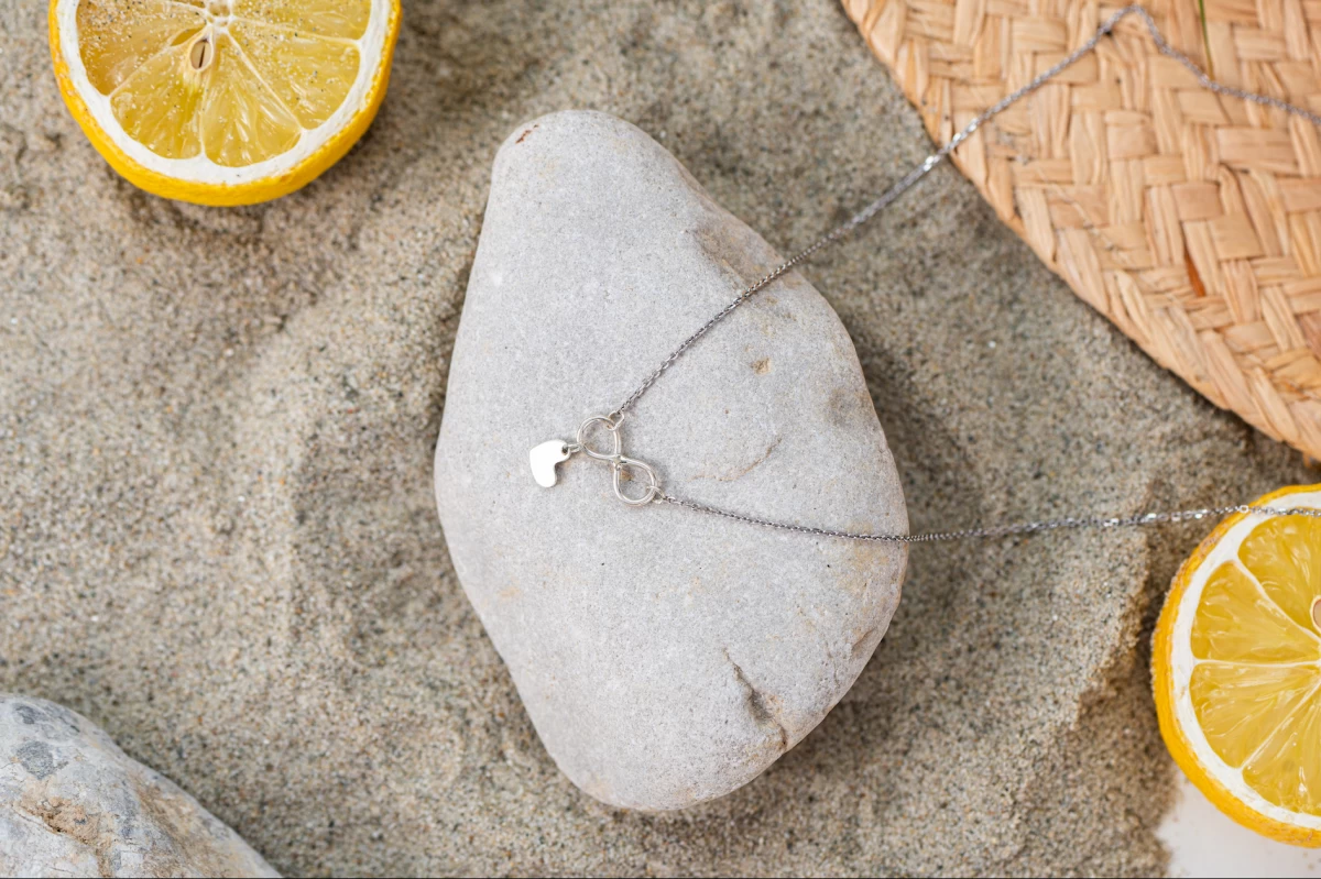 Náhrdelník Infinity Heart zo striebra