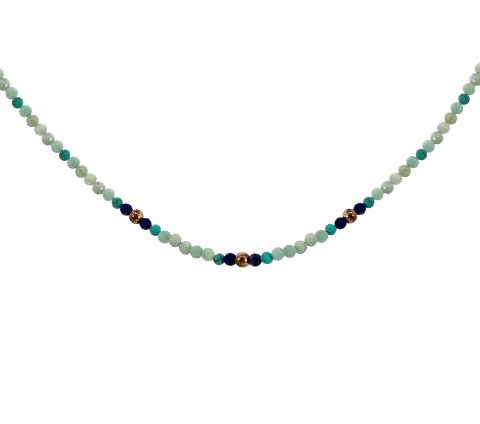 ZILIA Amazonite Strieborný náhrdelník