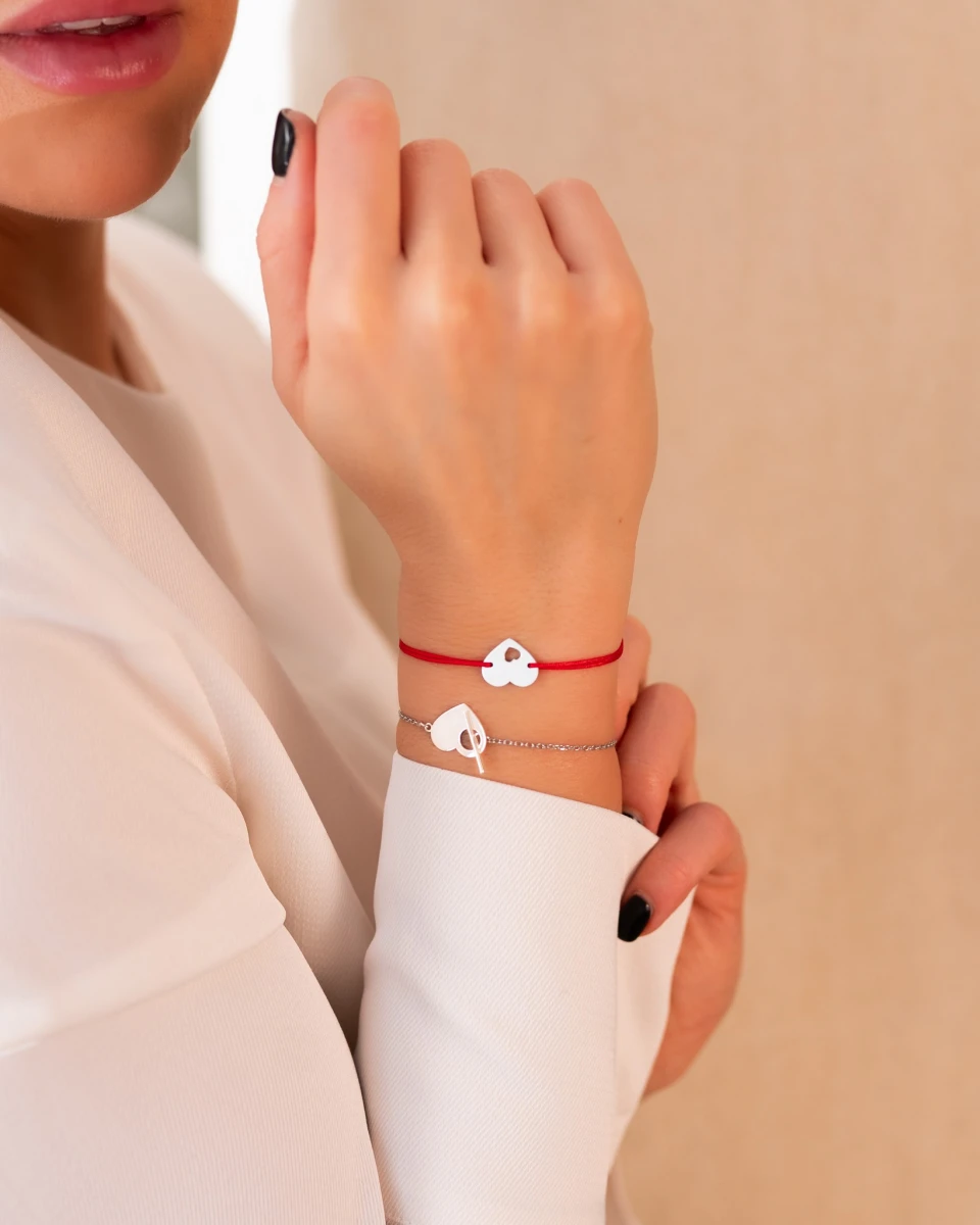 ZILIA Léa Heart Strieborný náramok