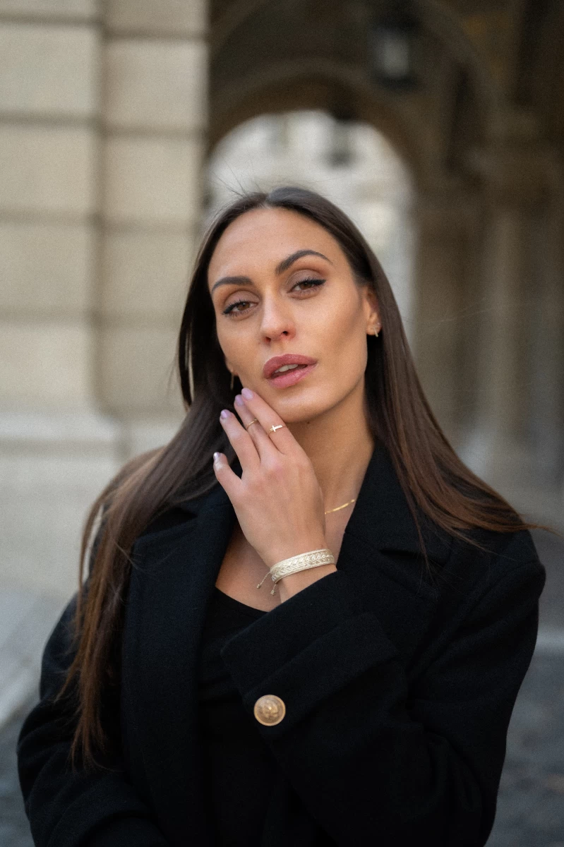 Strieborný krížový prsteň