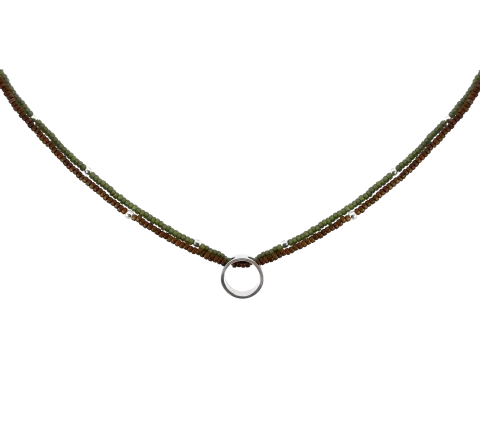 ZILIA Design Fall Circle Strieborný náhrdelník