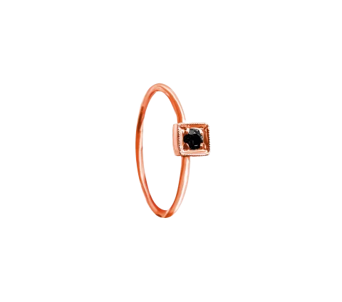 ZILIA Chloee 1 Black Zlatý prsteň