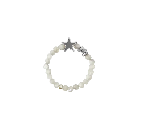 ZILIA Moonstone Star Mineral Členkový náramok