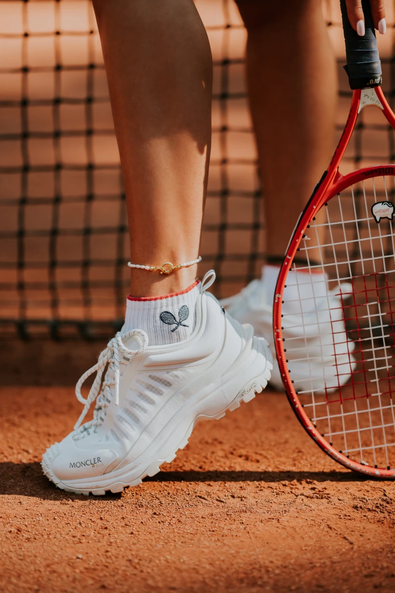 Náramok na členok z bielej sladkovodnej perly, pozlátený žltým zlatom, striebro 925