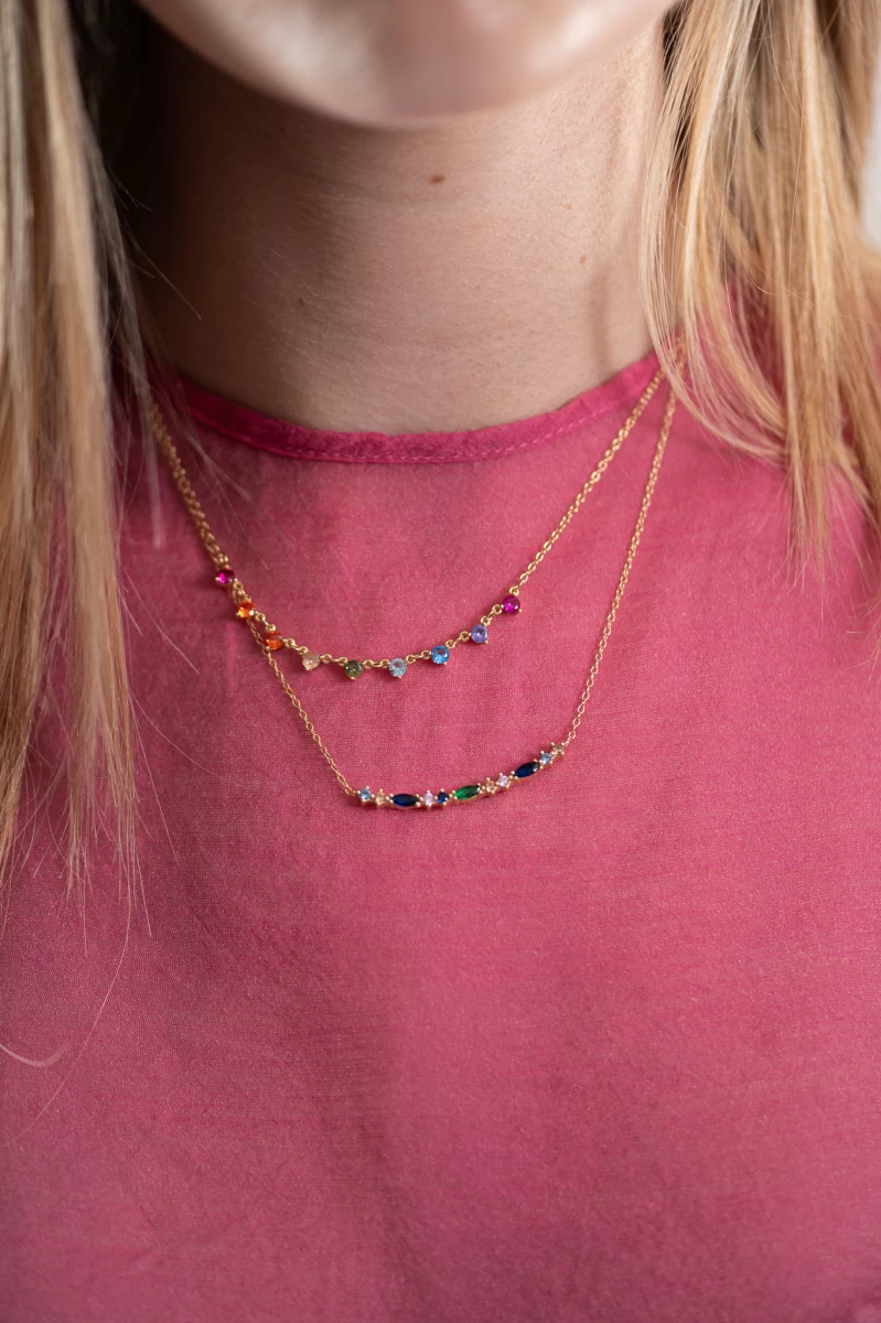 ZILIA Rainbow Strieborný náhrdelník