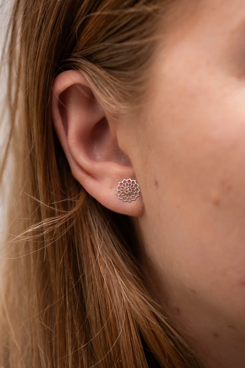 ZILIA Mandala Strieborné Náušnice