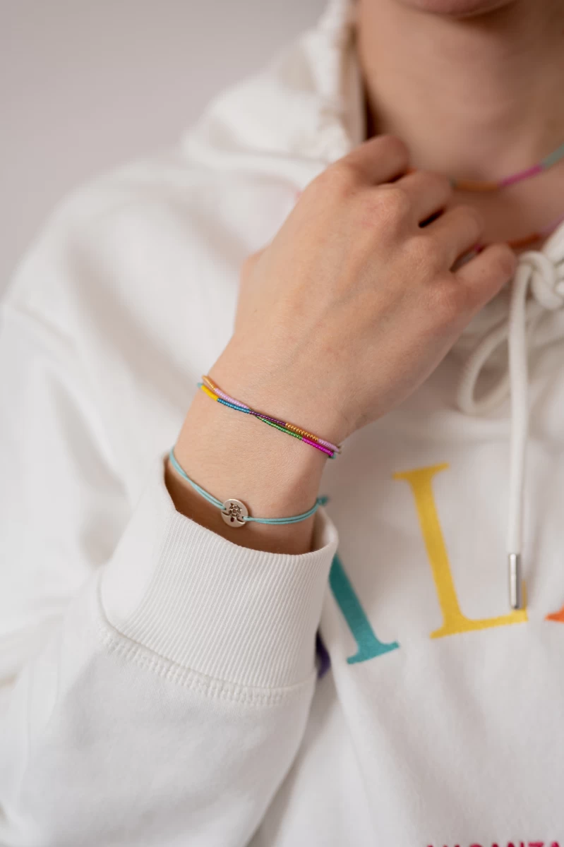 ZILIA Symbol Rainbow Double Strieborný náramok