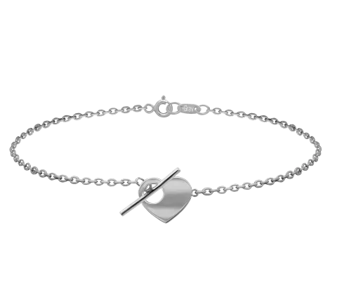 ZILIA Léa Heart Strieborný náramok