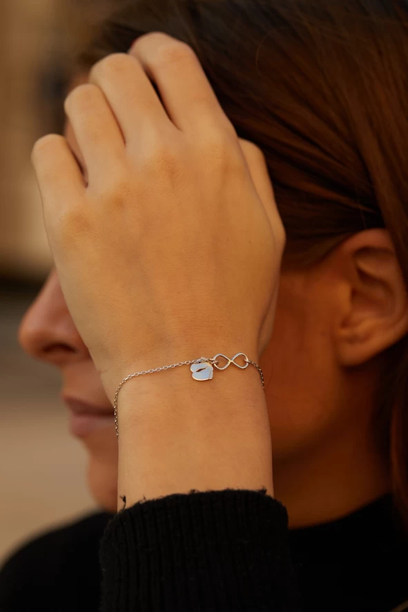 ZILIA Infinity Baby Feet Strieborný náramok