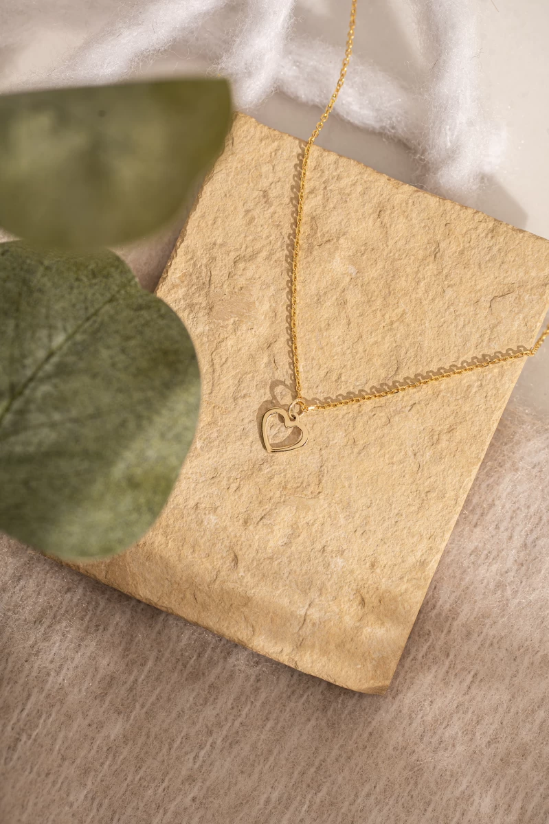 ZILIA Baby Heart Contour Zlatý náhrdelník