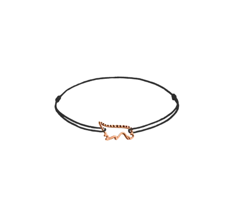 ZILIA Dinosaur Contour Baby Zlatá 14K Thread Náramok