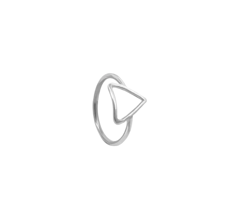 ZILIA Triangle Contour Strieborná 925 Midi Prsteň
