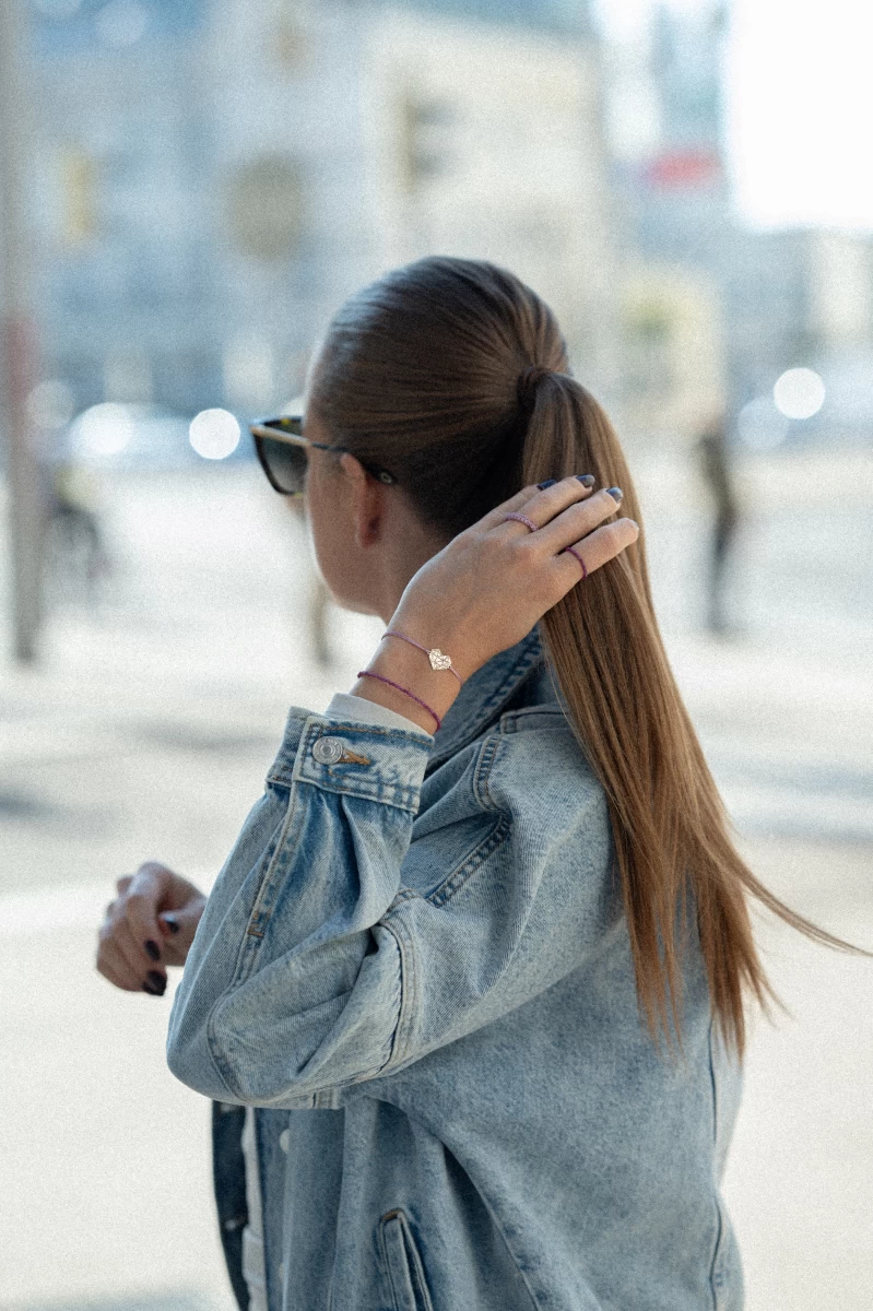 Strieborný náramok 925 s rubínom elegantný šperk