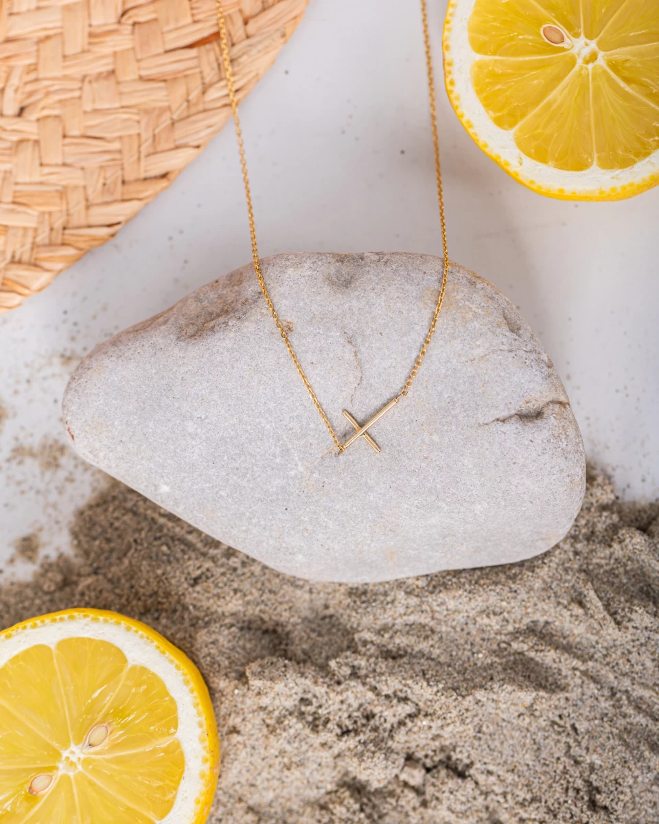 Malý krížik strieborný náhrdelník