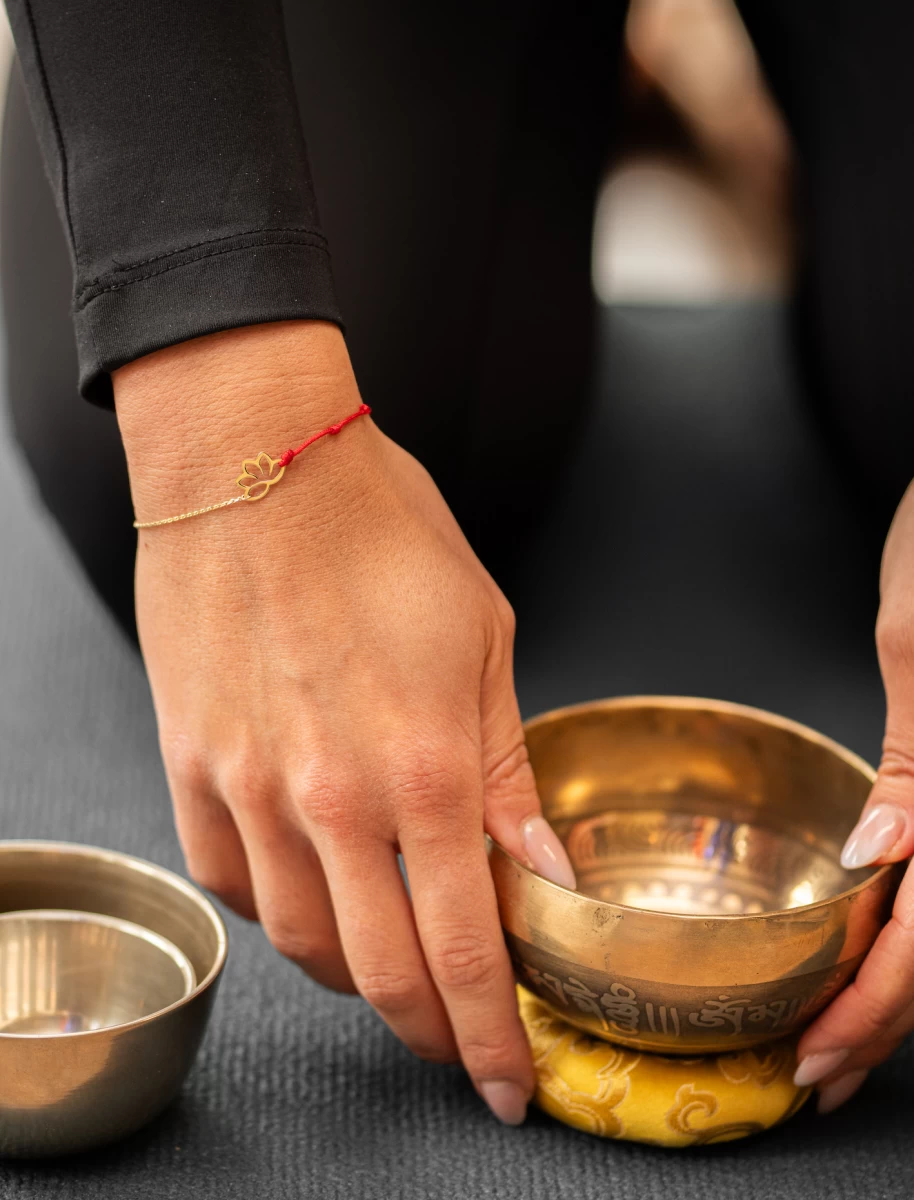 ZILIA Yoga Balance Lotus Zlatý náramok