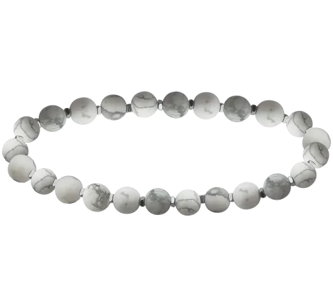 ZILIA Men Force Howlit Strieborný náramok