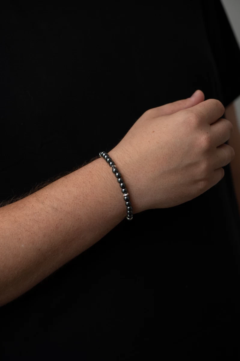 Strieborný náramok ZILIA Pearl And Hematite