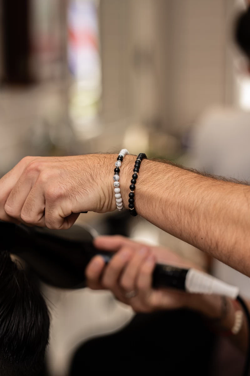 Strieborný náramok ZILIA Matte Black Men