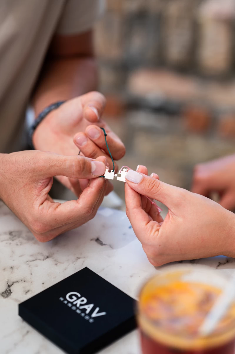 Šnúrkové puzzle náramky zo žltého zlata