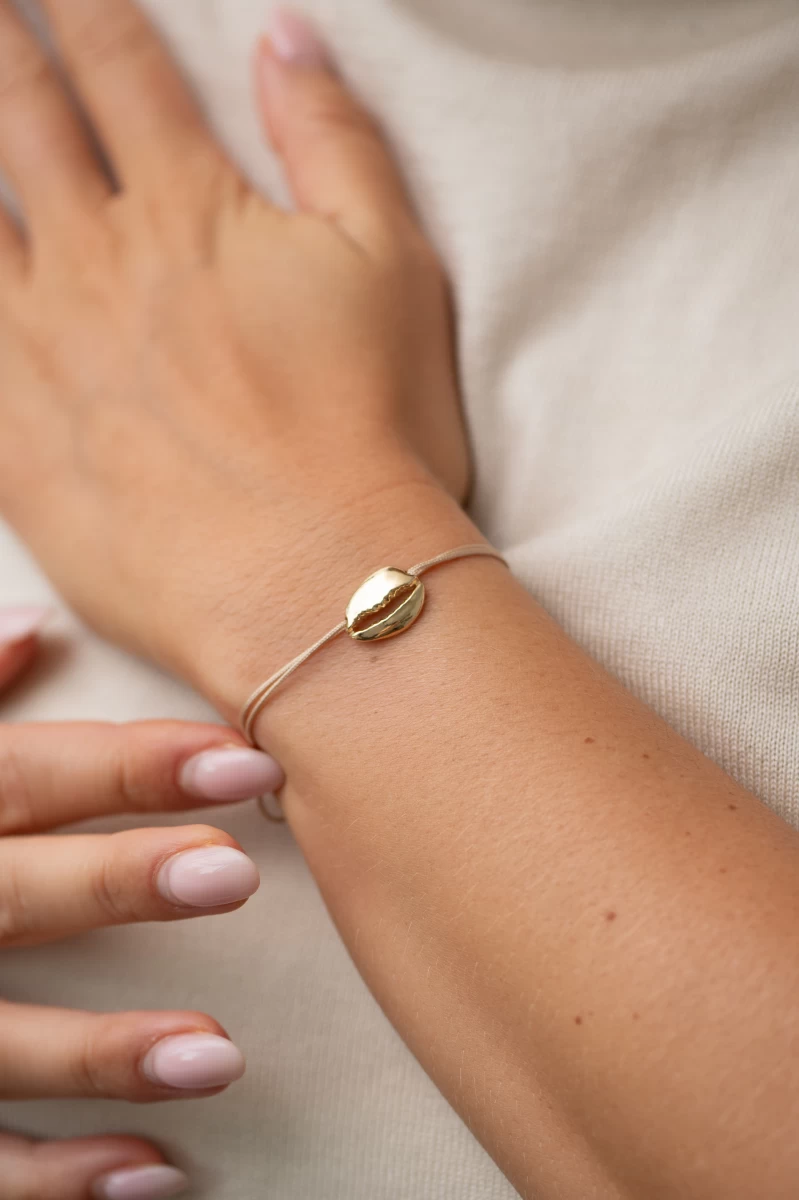 ZILIA Kauri Shell Strieborná 925 Thread Náramok