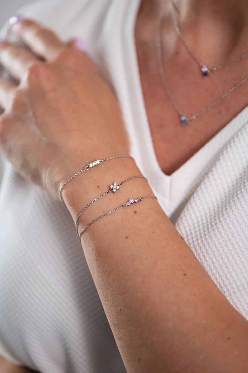 ZILIA Chloee 3 Curve Strieborný náramok