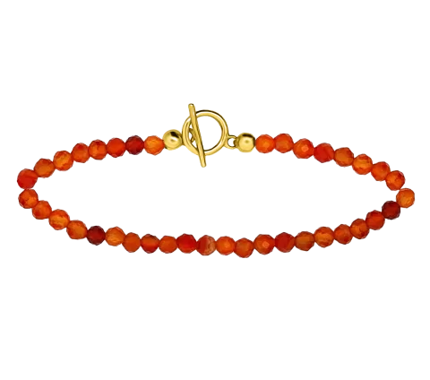 ZILIA Rosaline Agate Strieborná 925 Mineral Náramok